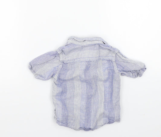 NEXT Boys Blue Basic Button-Up Size 12-18 Months