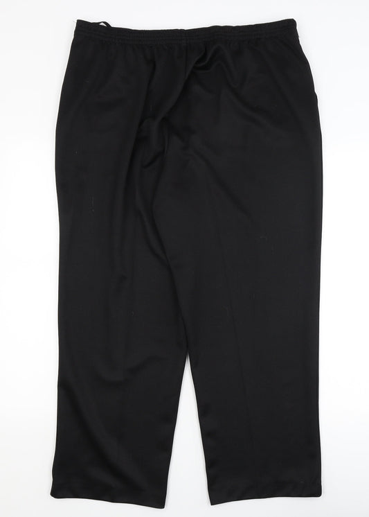 bm collection Womens Black Dress Pants Trousers Size 18 L25.5 in