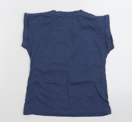 Pep&Co Boys Black Basic T-Shirt Size 6-7 Years