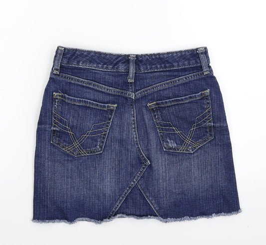Gap Womens Blue Denim A-Line Skirt Size 25 in