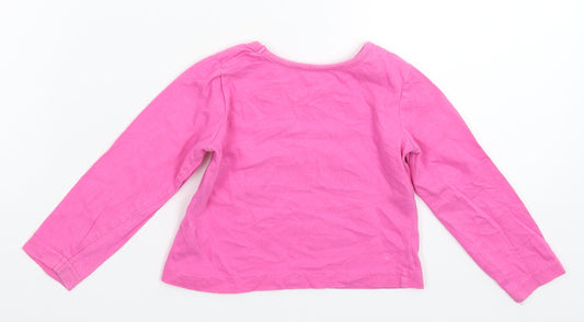 Earlydays Girls Pink Basic T-Shirt Size 12-18 Months
