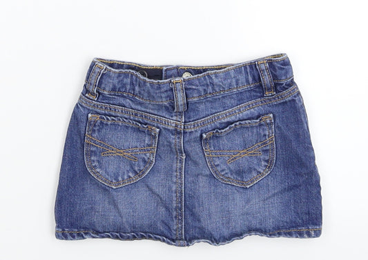 George Girls Blue Denim A-Line Skirt Size 18-24 Months