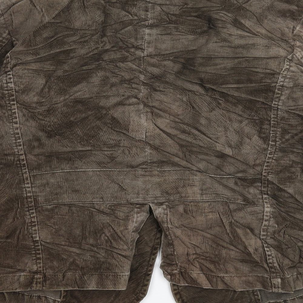 Per Una Womens Grey Corduroy Jacket Blazer Size 14