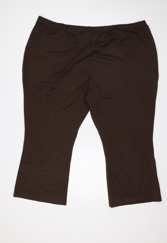 Wardrobe Womens Brown Trousers Size 32 L24 in