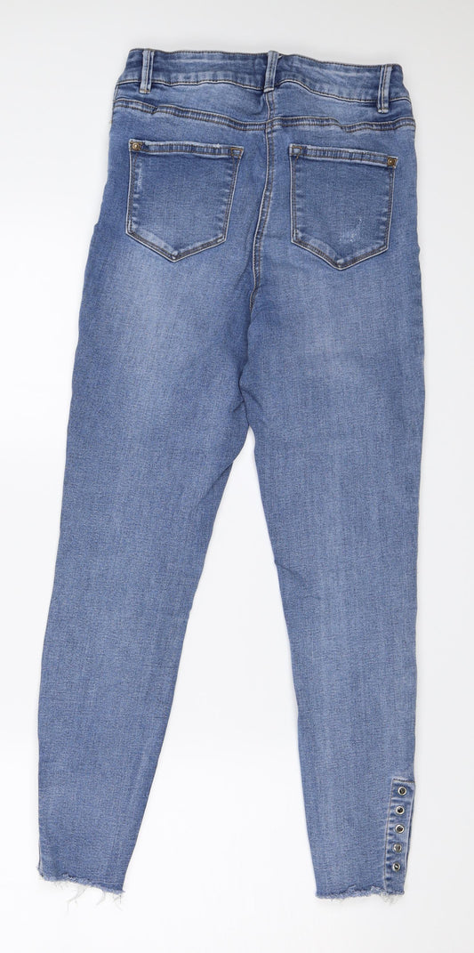 Preworn Womens Blue Denim Skinny Jeans Size 10 L25 in