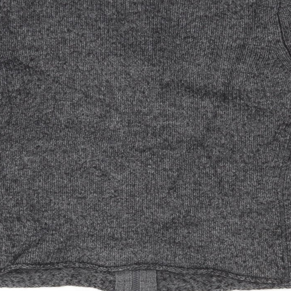 Marks and Spencer Womens Grey Full Zip Jumper Size 16