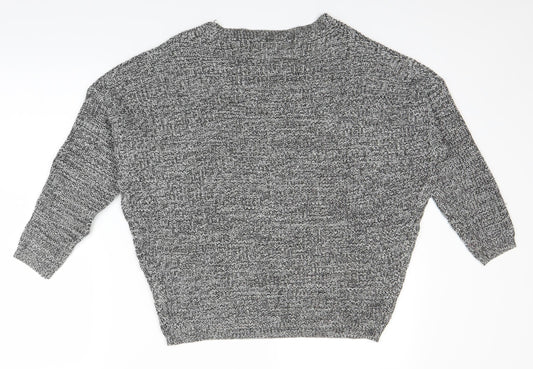 Me Jane Womens Grey Knit Pullover Jumper Size M