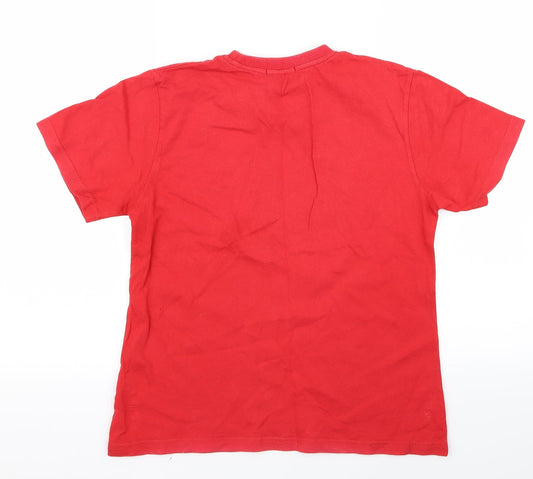 George Boys Red Basic T-Shirt Size 12 Years