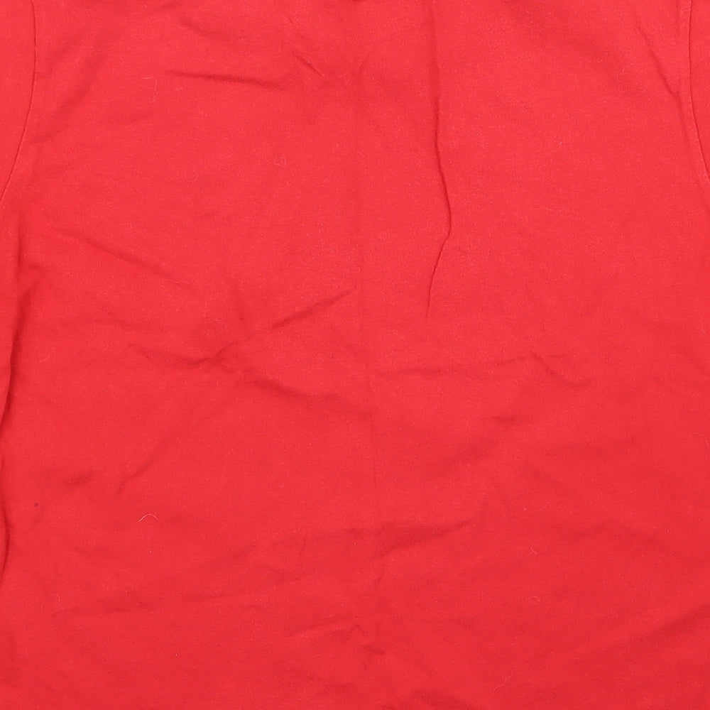 George Boys Red Basic T-Shirt Size 12 Years