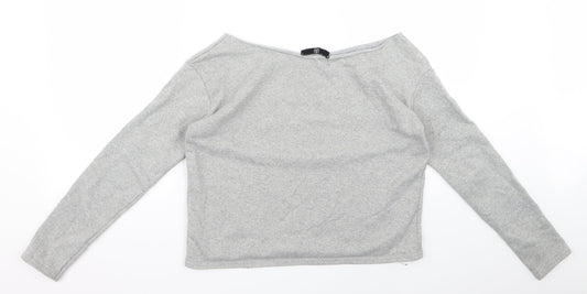 Missguided Womens Grey Pullover Jumper Size 12