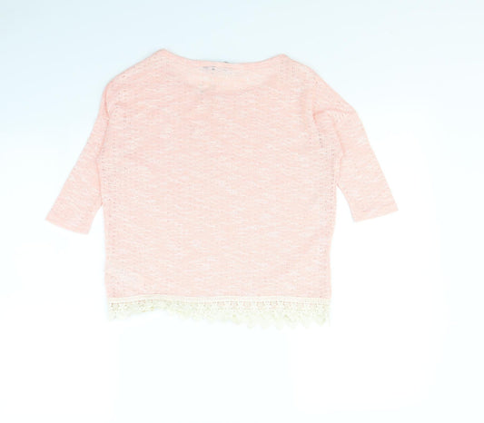 New Look Womens Pink Pullover Jumper Size 8