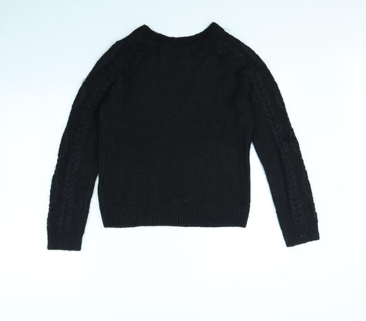 H&M Womens Black Pullover Jumper Size M
