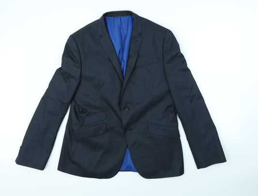 Preworn Mens Blue Jacket Blazer Size S - shoulder pads