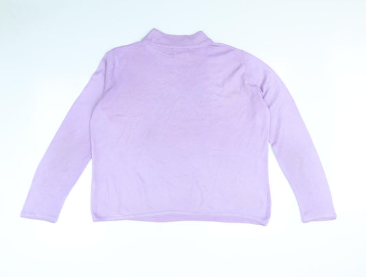 BM Womens Purple Pullover Jumper Size M