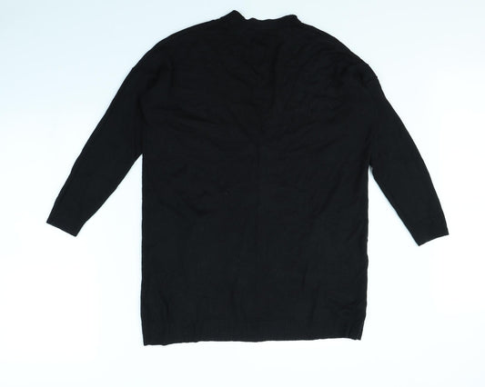M&S Womens Black Cape Jumper Size 14
