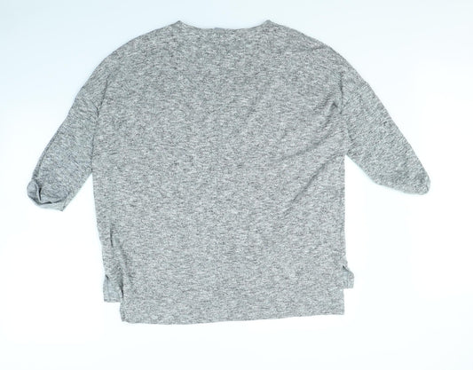 New Look Womens Grey Pullover Jumper Size M
