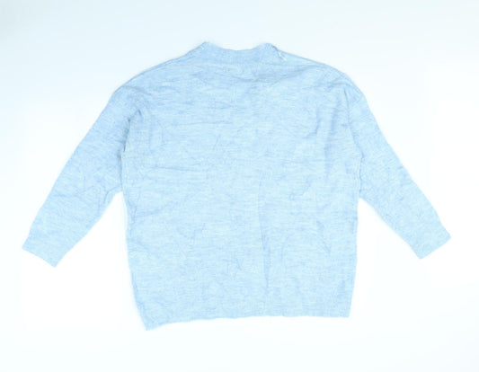 M&Co Womens Blue Pullover Jumper Size M