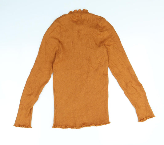Topshop Womens Orange Pullover Jumper Size L