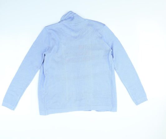 Pure Fashion Womens Blue Striped Jacket Size M