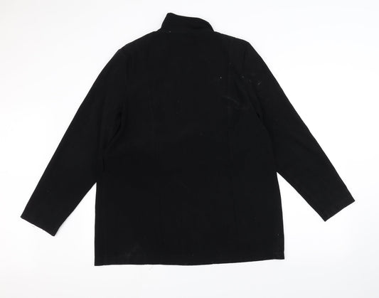 Dorothy Perkins Womens Black Overcoat Coat Size 12