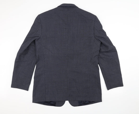 Preworn Mens Blue Jacket Suit Jacket Size 40