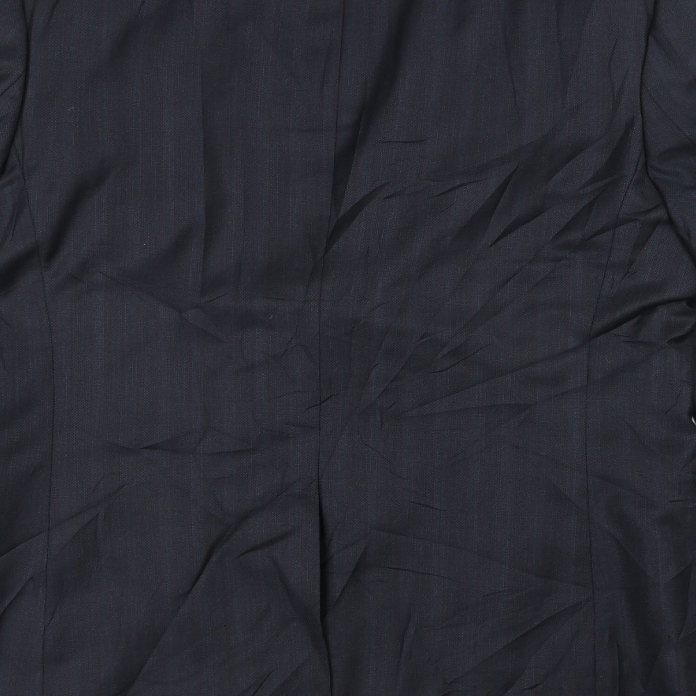 daniels paris Mens Blue Jacket Suit Jacket Size 40