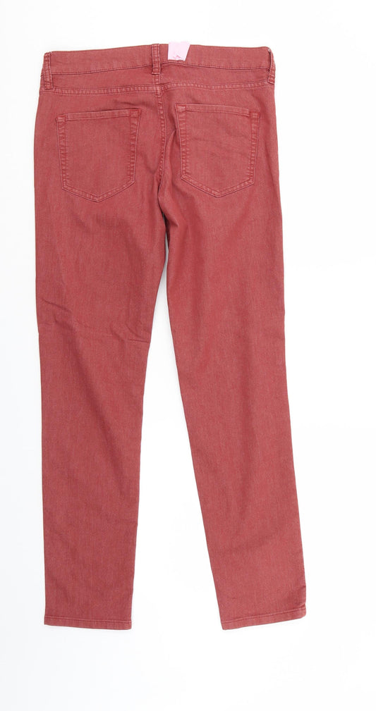 FC jeANS Womens Red Denim Skinny Jeans Size 10 L29 in