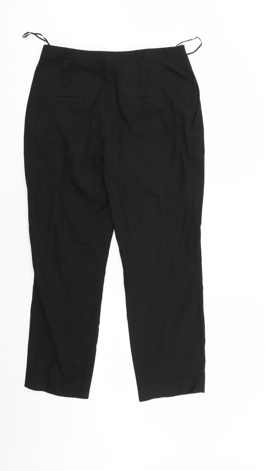 NEXT Womens Black Trousers Size 8 L25 in
