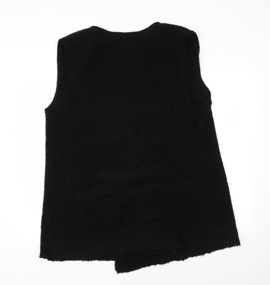 BHS Womens Black Wrap Jumper Size 18