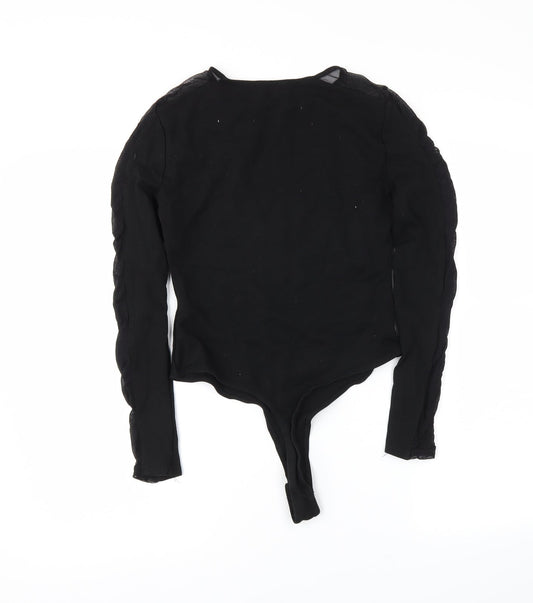 newlook Womens Black Bodysuit One-Piece Size 8