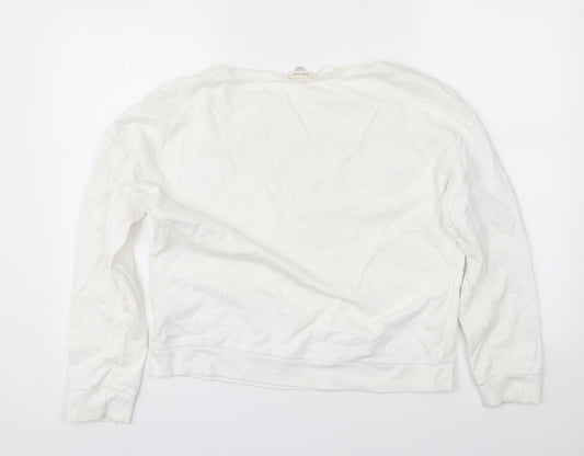 River Island Womens White Pullover Sweatshirt Size 8