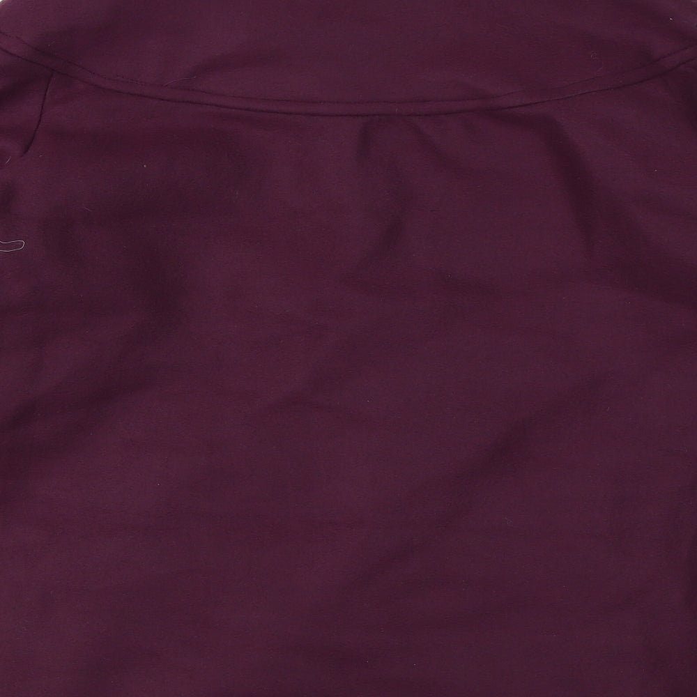 Anne De Lancay Womens Purple Overcoat Coat Size 10