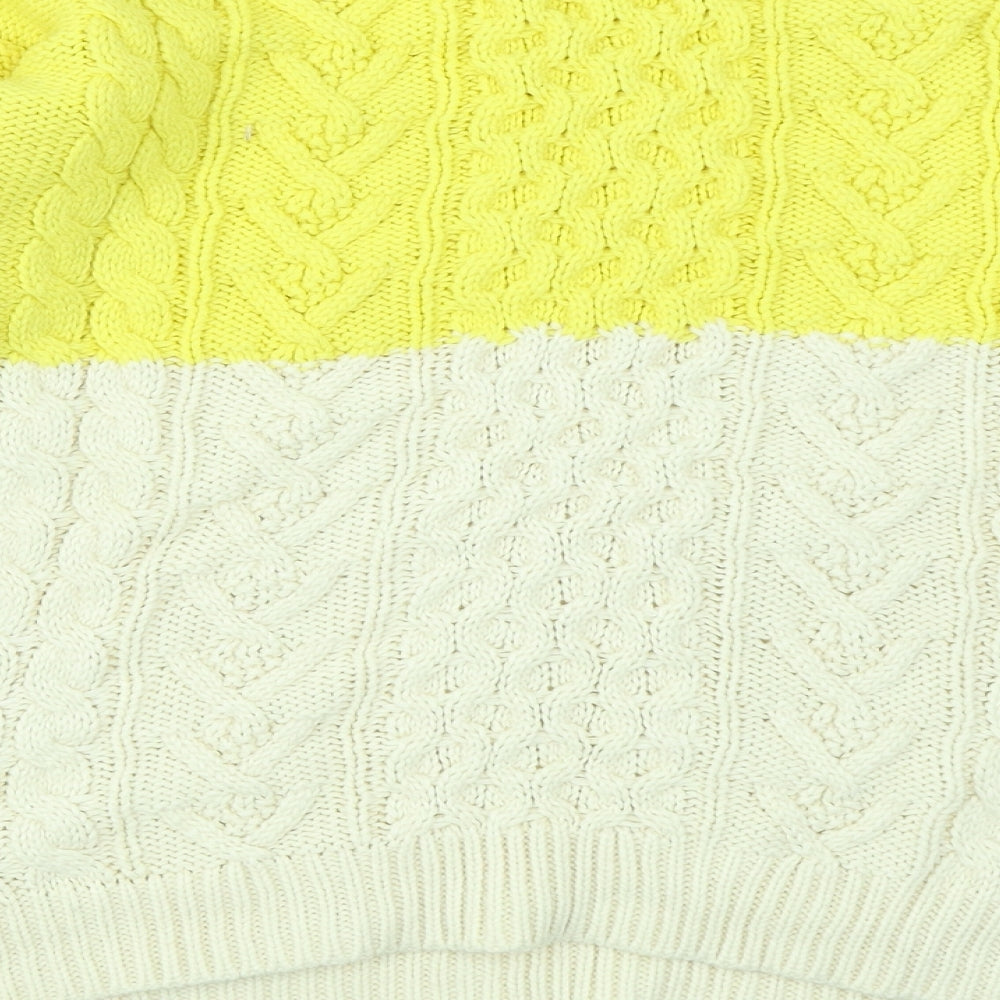 FOREVER 21 Womens Yellow Pullover Jumper Size M