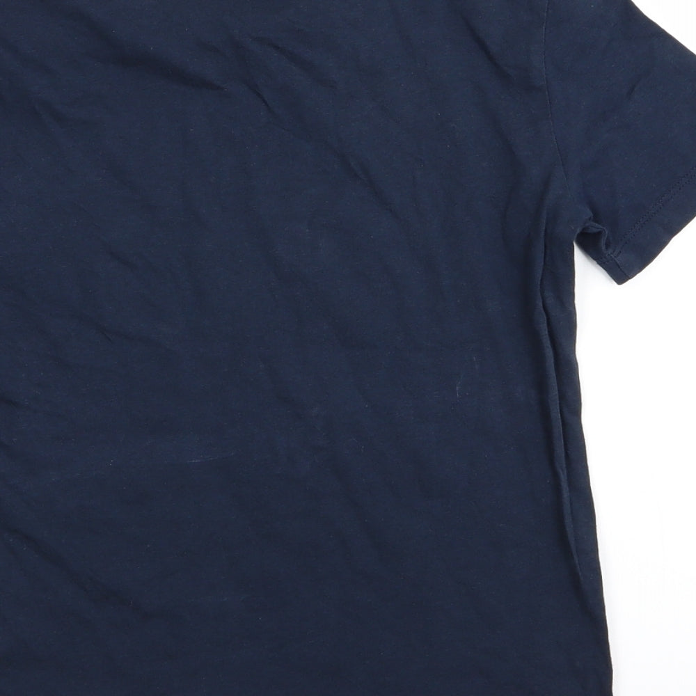H&M Boys Blue Basic T-Shirt Size 9-10 Years