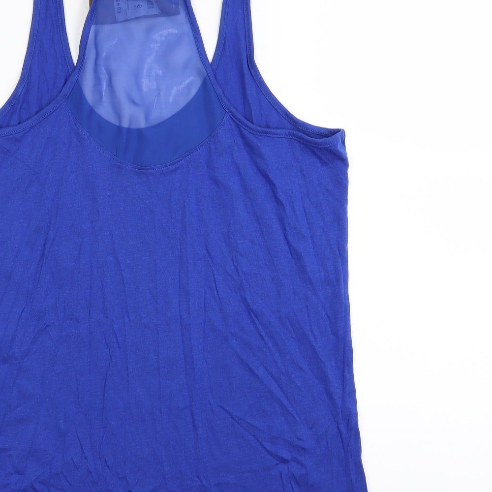 New Look Womens Blue Basic Tank Size 8