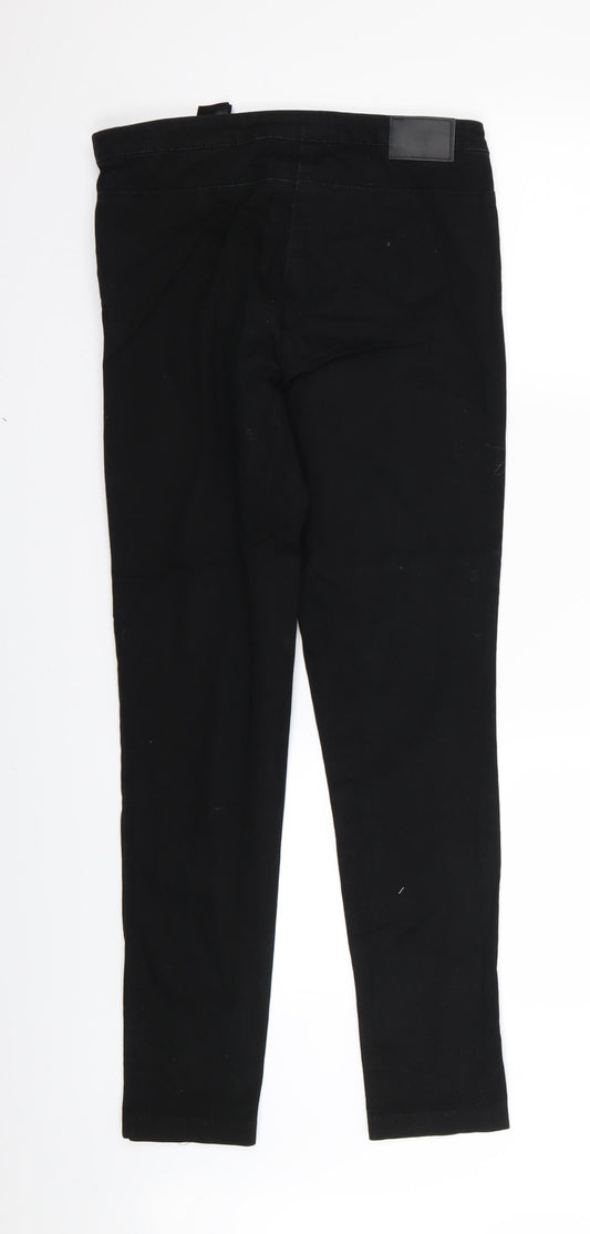 H&M Womens Black Trousers Size 8 L28 in