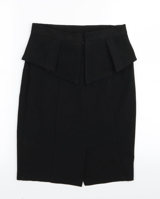 Miss Selfridge Womens Black A-Line Skirt Size 10