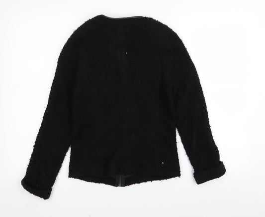 NEXT Womens Black Full Zip Jumper Size 6