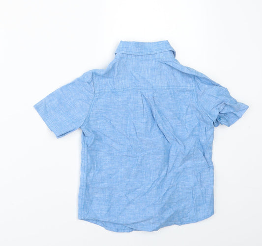 Gap Boys Blue Basic Button-Up Size 3 Years