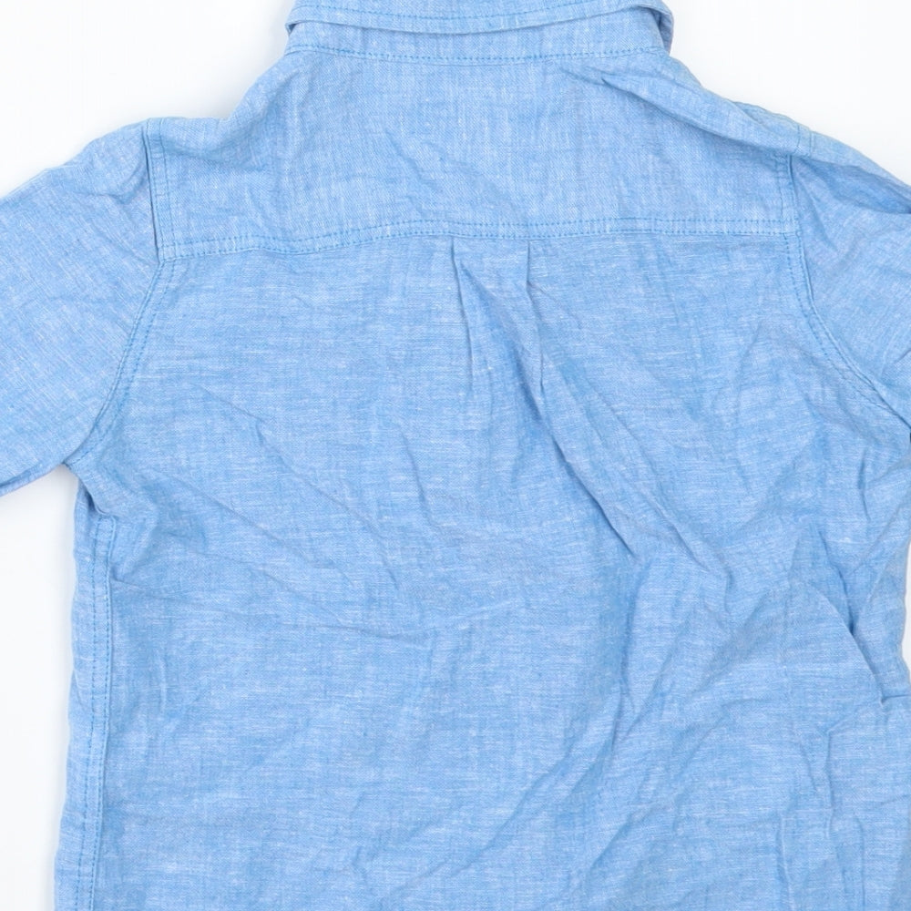 Gap Boys Blue Basic Button-Up Size 3 Years