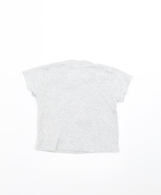 Primark Boys Grey Basic T-Shirt Size 9-12 Months - wild one