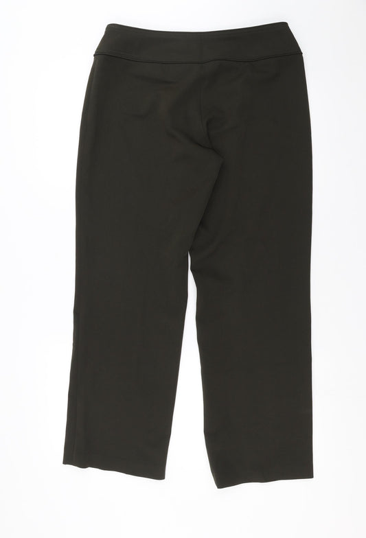 South Womens Green Trousers Size 12 L28 in