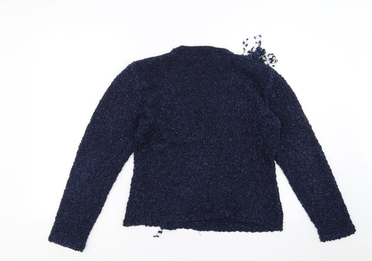Roman Womens Blue Pullover Jumper Size S