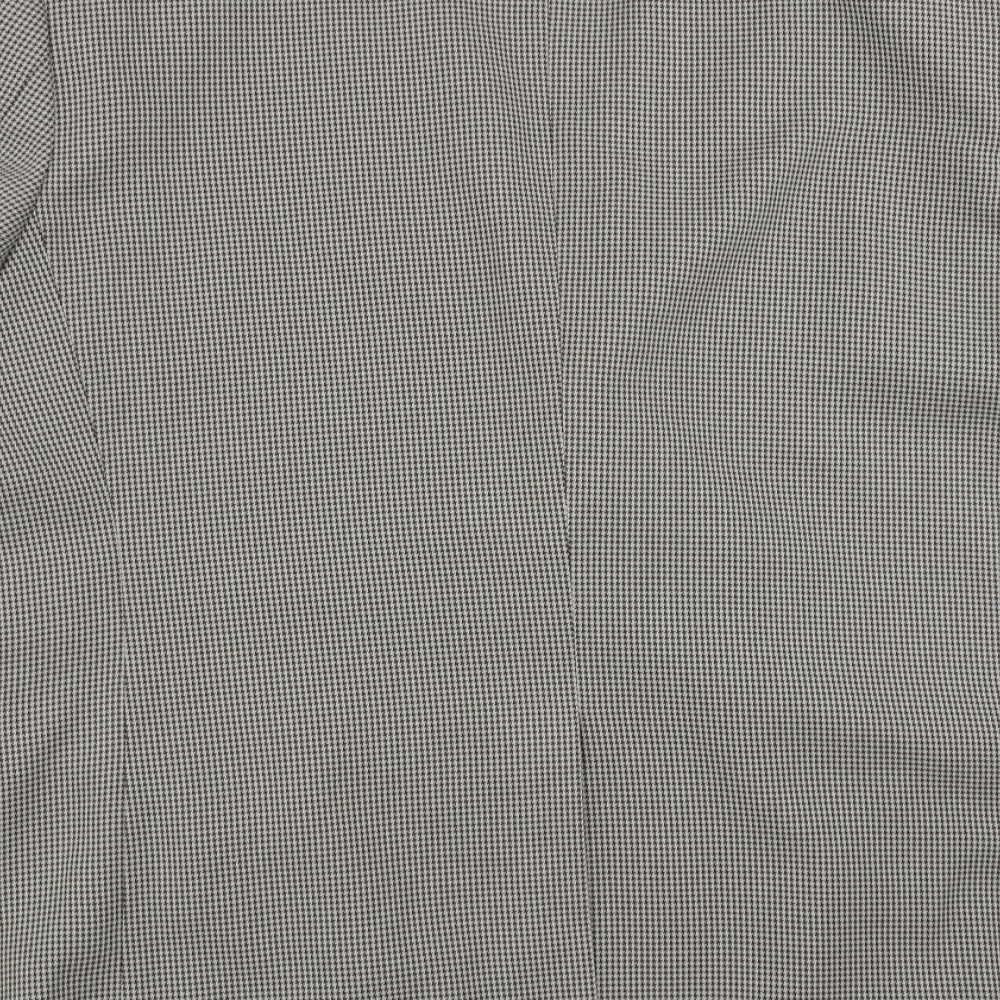 Simon taylor Mens Beige Houndstooth Jacket Suit Jacket Size 46