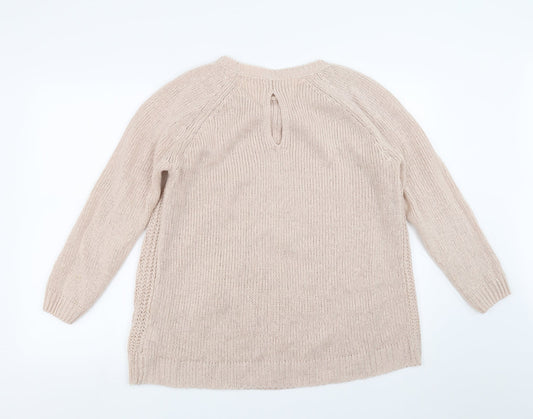 New Look Womens Pink Pullover Jumper Size S