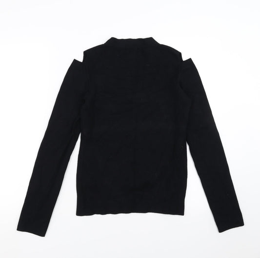 Linea Womens Black Pullover Jumper Size S
