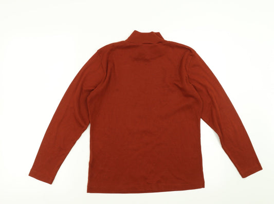 Emreco Womens Brown Basic T-Shirt Size 8