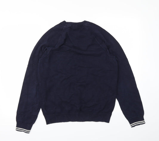 H&M Mens Blue Pullover Jumper Size M