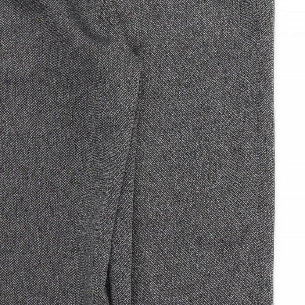 M&S Womens Grey Trousers Size 14 L26 in - Stretch waistband