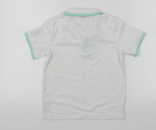 Slazenger Boys White Basic Polo Size 7-8 Years